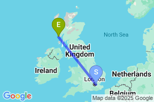 Map of the flight from London City to Fidden