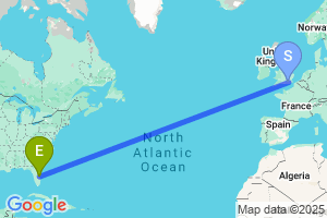 Map of the flight from London Gatwick to Melbourne