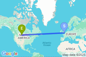 Map of the flight from London Gatwick to Sidney