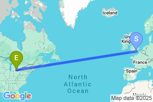 Map of the flight from London Gatwick to Windsor